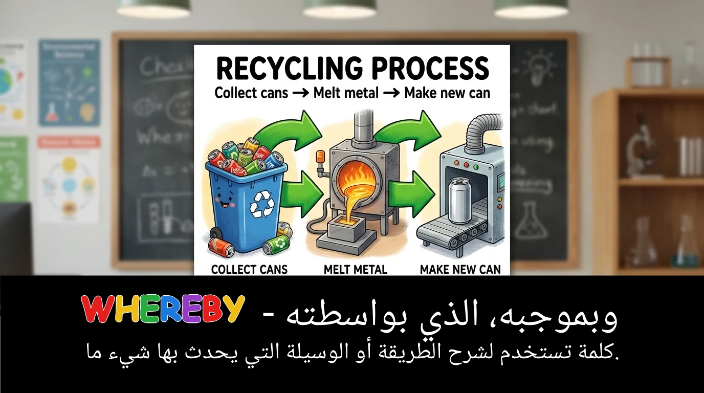 Arabic Illustration for whereby